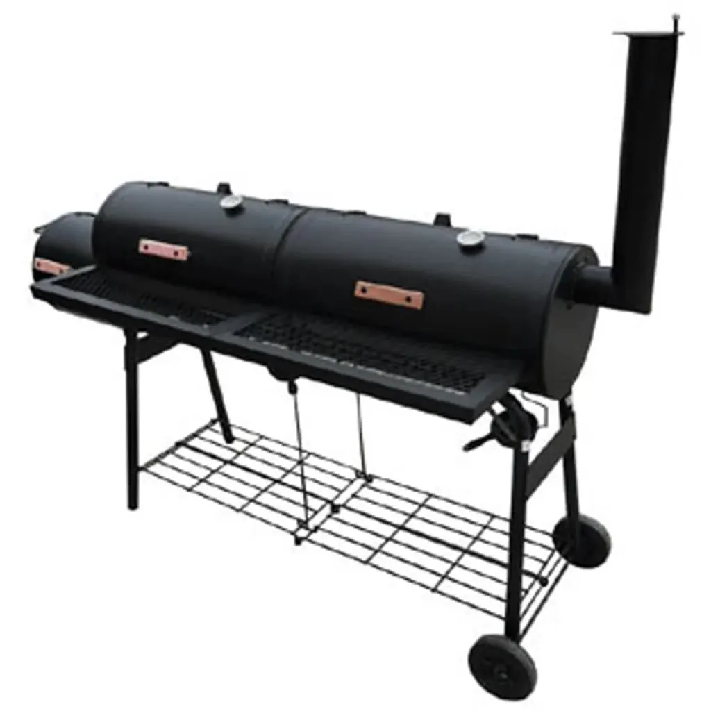 BEI CLORIS Barbecue-Smoker Grill Nevada XL Schwarz,38,5 Kg